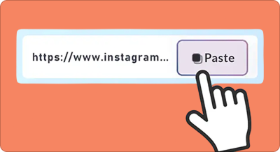Step 2: Paste URL instruction