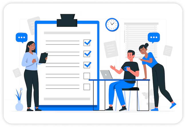 Team working on AI proposals