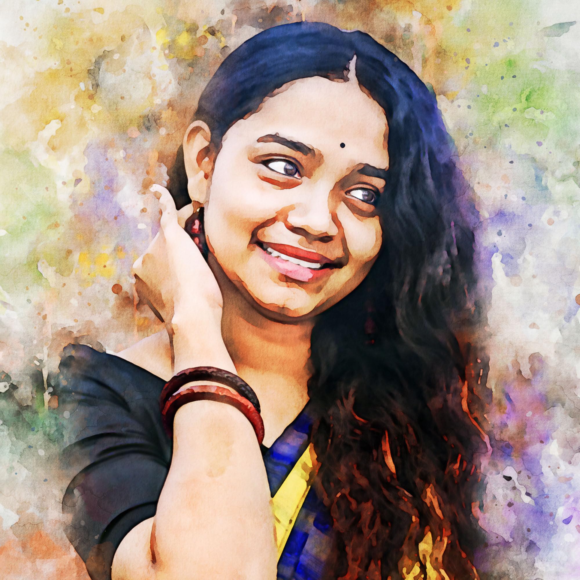 Watercolor style preview